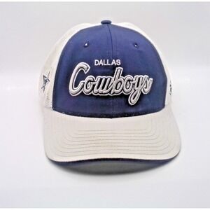 Dallas Cowboys Hat Cap Blue Embroidered NFL Authentic Sideline Reebok Football